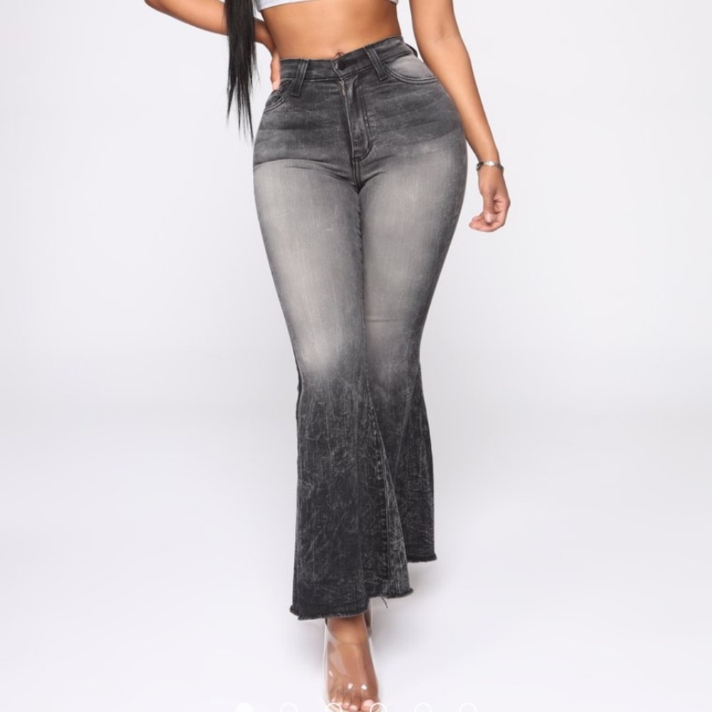 High rise flare jeans from fashion nova